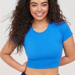 OFFLINE BY AERIE Sidewalk Seamless Cropped T-Shirt size s